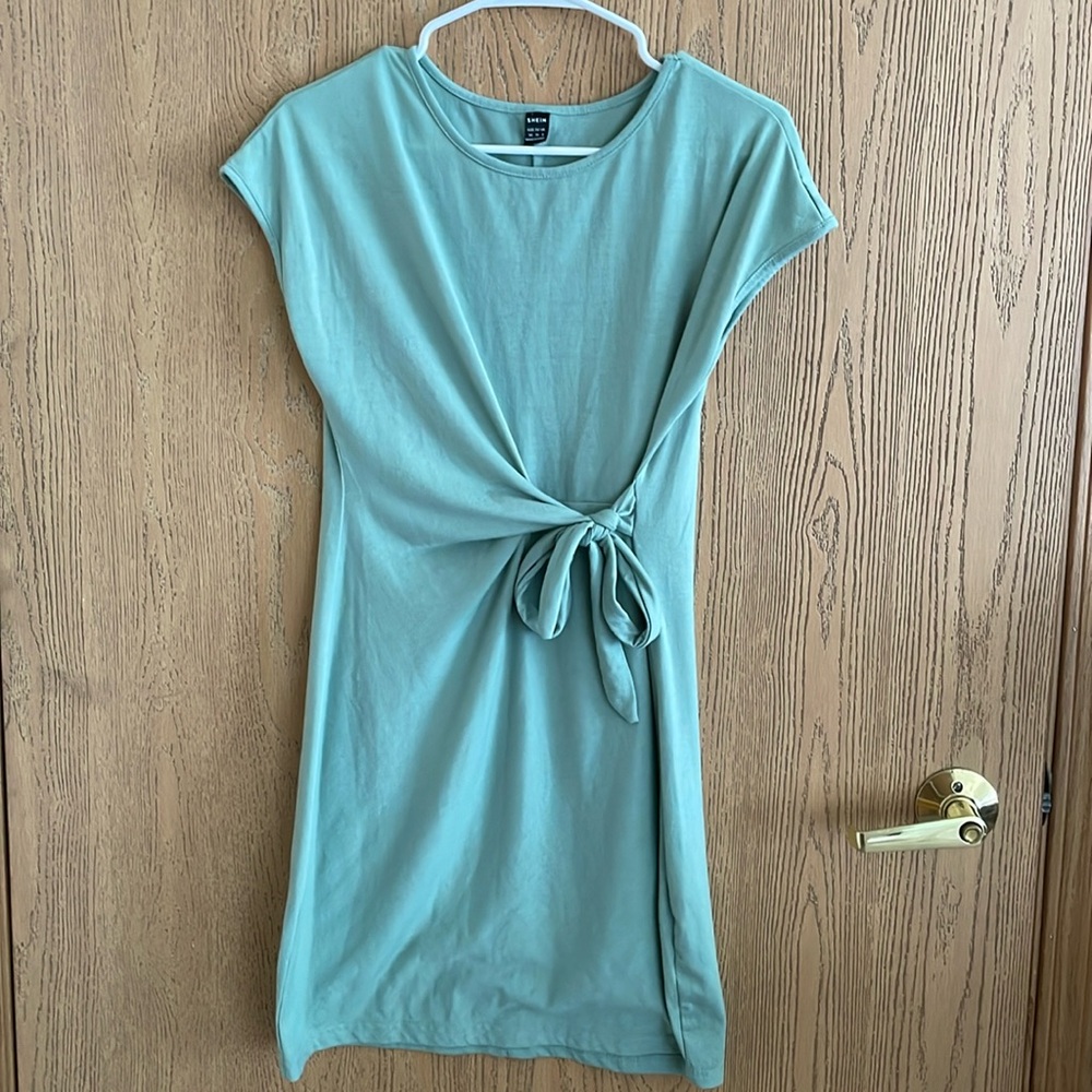 Shein Midi Dress Tie Waist
